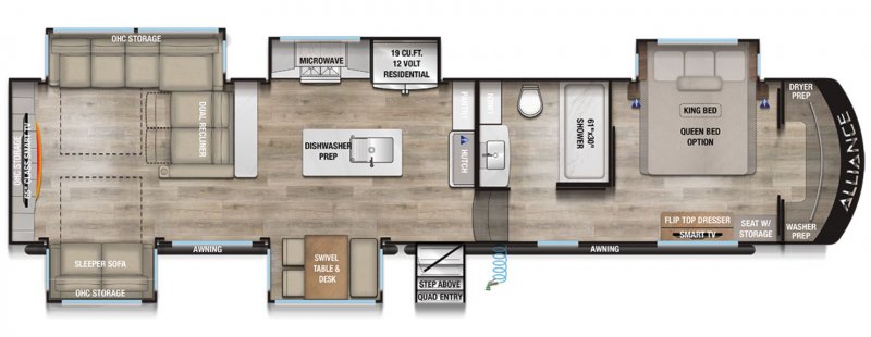2024 ALLIANCE RV PARADIGM 375RD Floorplan