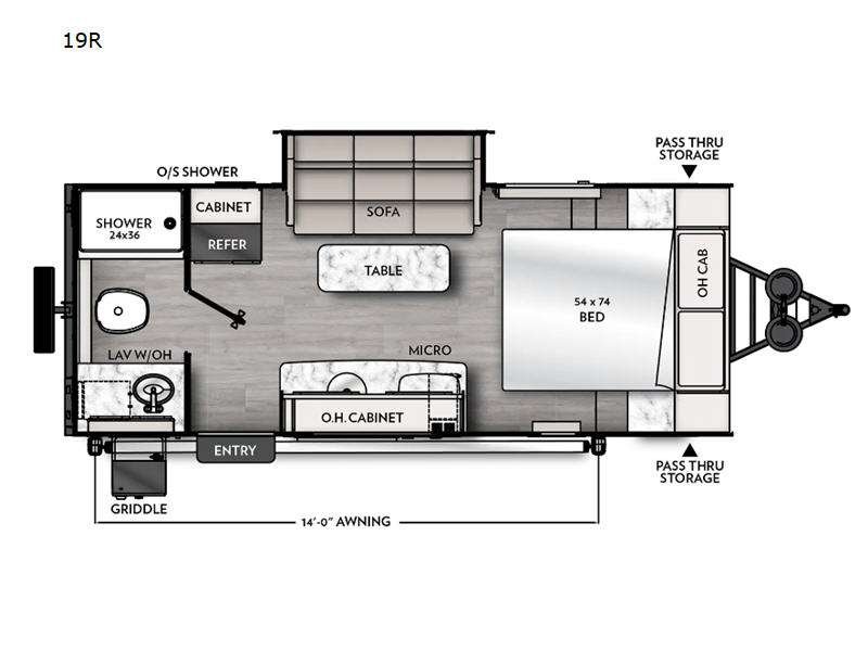 2024 COACHMEN APEX REMOTE 19R SUPER SOLAR PLUS Floorplan