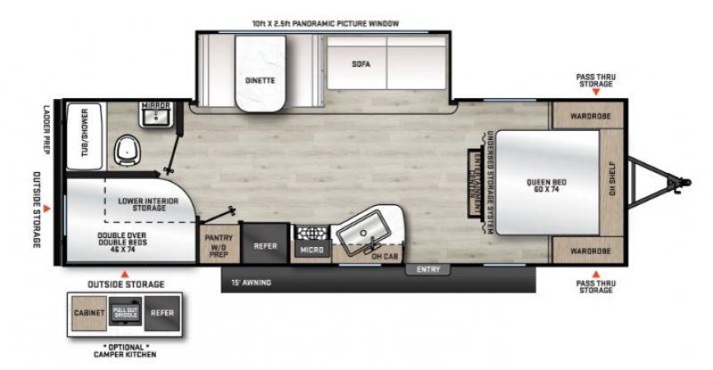 2024 COACHMEN CATALINA SUMMIT 261BHS Floorplan