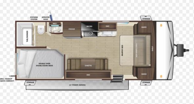 2024 HIGHLAND RIDGE RV OPEN RANGE 20MB Floorplan