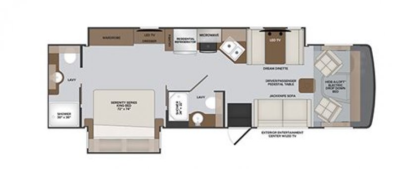 2024 HOLIDAY RAMBLER ECLIPSE 32S Floorplan