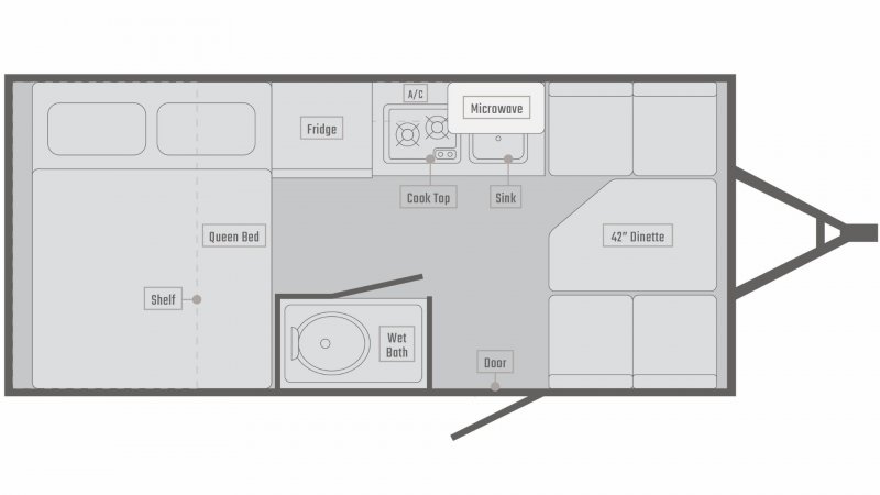 2025 BONTRAGER OUTDOORS LLC ARMOR LT 17 LTX Floorplan