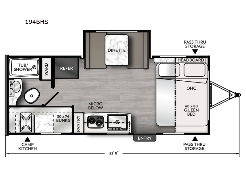 2025 COACHMEN APEX 194BHS Floorplan