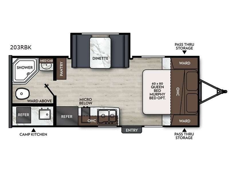 2025 COACHMEN APEX 203RBK Floorplan