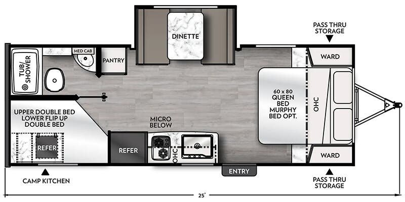 2025 COACHMEN APEX 208BHS Floorplan