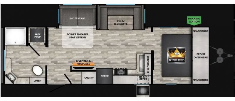 2025 CROSSROADS RV CRUISER AIRE 27RBS Floorplan