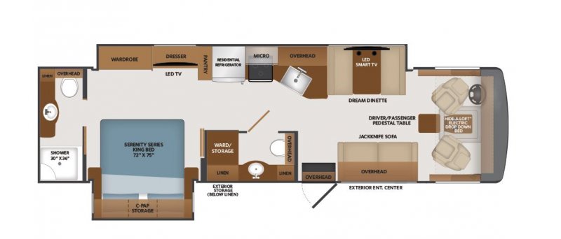 2025 FLEETWOOD CA FORTIS 33HB Floorplan