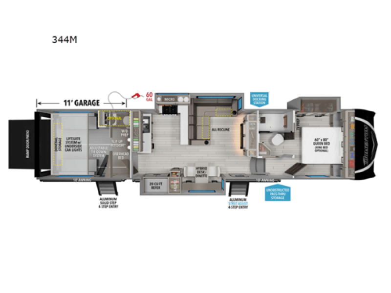 2025 GRAND DESIGN MOMENTUM 344M Floorplan