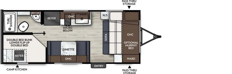 2026 COACHMEN APEX NANO 186BH Floorplan