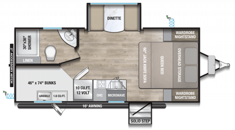 2026 ALLIANCE RV DELTA BH181 SOLO Floorplan