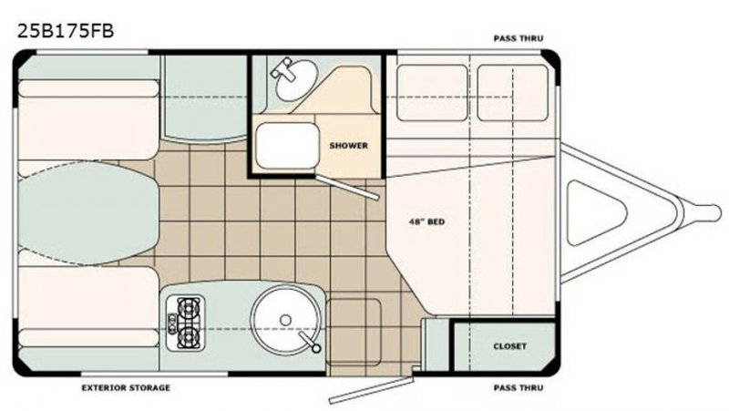 2026 BIGFOOT BIGFOOT 25B17FB Floorplan