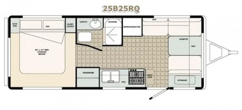 2026 BIGFOOT BIGFOOT 25B25RQS Floorplan