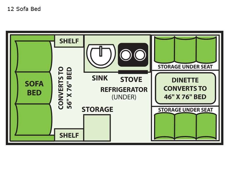 2026 COLUMBIA NORTHWEST ALINER RANGER 12 RS OR Floorplan