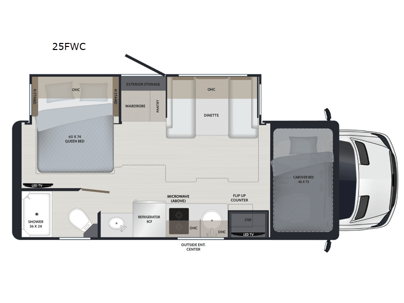 2026 RENEGADE VIENNA 25RML Floorplan