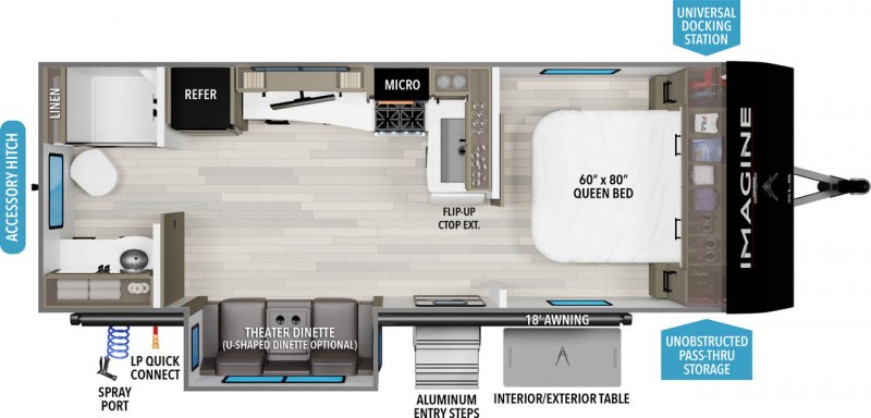 2026 GRAND DESIGN IMAGINE XLS 22RBE Floorplan