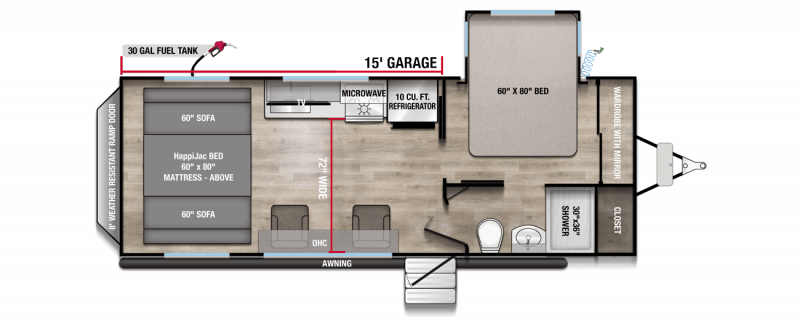 2026 ALLIANCE RV VALOR 23T15 Floorplan