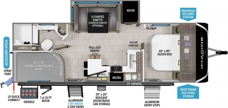 2026 GRAND DESIGN IMAGINE 2470BH-SH Floorplan