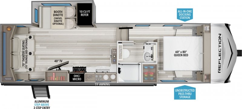 2026 GRAND DESIGN REFLECTION 100 24RL Floorplan
