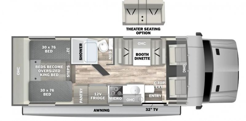 2027 DYNAMAX ISATA 3 24TWAWD Floorplan