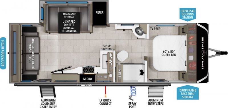 2027 GRAND DESIGN IMAGINE 2500RL Floorplan