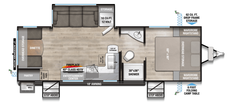 2026 ALLIANCE RV DELTA 252RL Floorplan