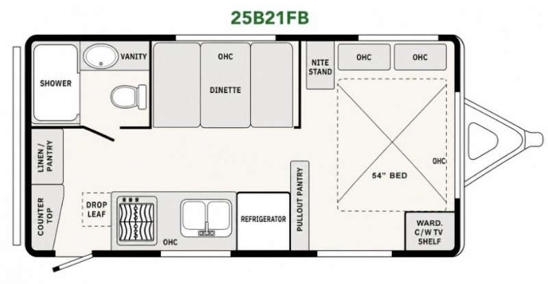 2027 BIGFOOT BIGFOOT 25B21FB Floorplan