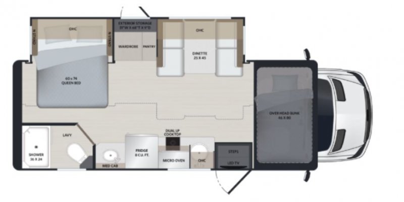 2027 RENEGADE VILLAGIO 25FW Floorplan