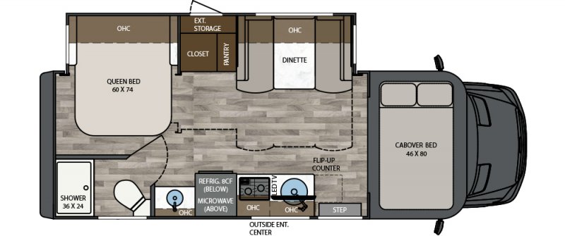 2027 RENEGADE VIENNA 25FWC Floorplan