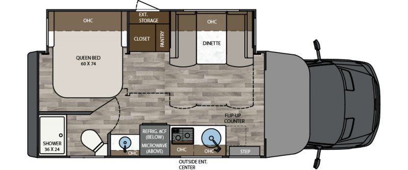 2025 RENEGADE VIENNA 25FWS Floorplan