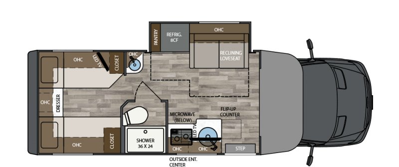 2026 RENEGADE VIENNA 25VTBN Floorplan