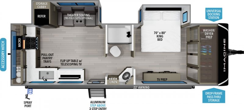 2026 GRAND DESIGN IMAGINE 2700BS Floorplan