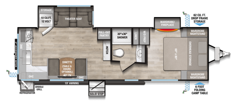 2026 ALLIANCE RV DELTA 274RKW Floorplan