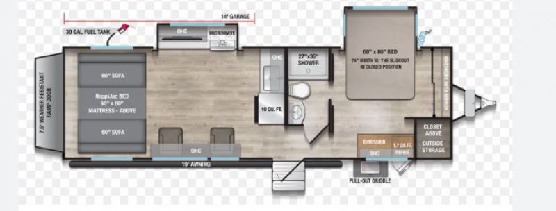 2026 ALLIANCE RV VALOR 27T13 Floorplan