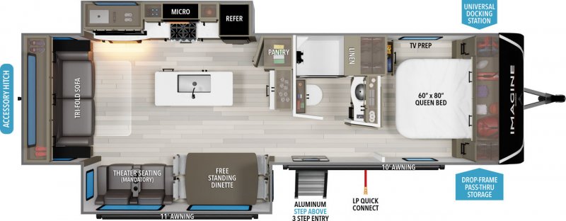 2026 GRAND DESIGN IMAGINE 2970RL Floorplan