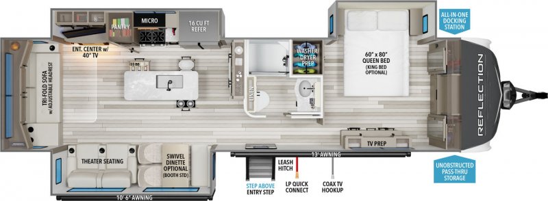 2027 GRAND DESIGN REFLECTION 345RLTS Floorplan