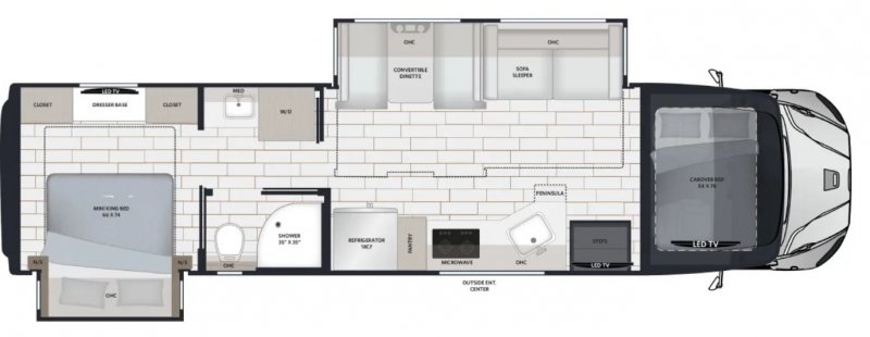 2027 RENEGADE VERONA 36VSB Floorplan