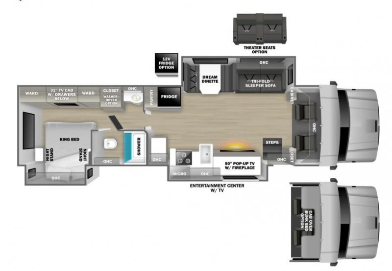 2027 DYNAMAX DX3 37TS Floorplan