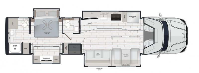 2027 RENEGADE EXPLORER 40ERB Floorplan