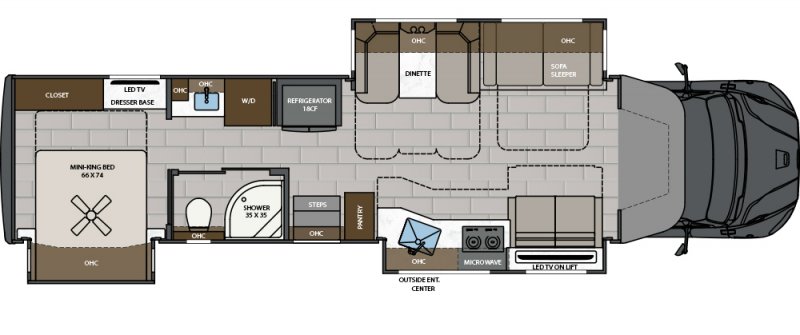 2026 RENEGADE VERONA LE 40LTS Floorplan