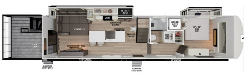 2026 GRAND DESIGN FOUNDATION 42GD-SH Floorplan