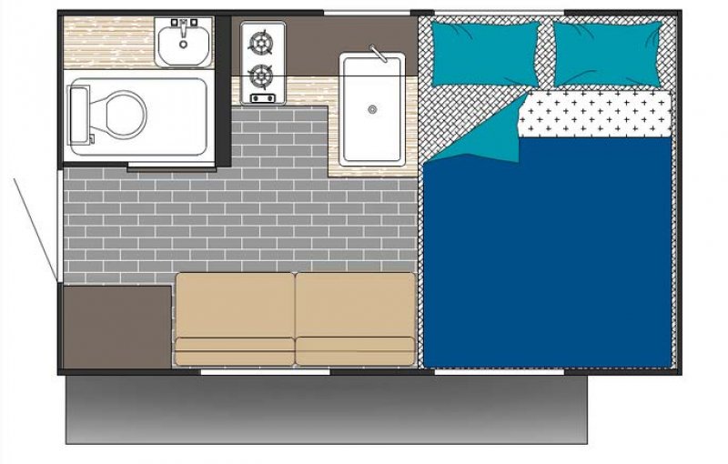 2027 SUNSET PARK RV SUN TREK 700 Floorplan