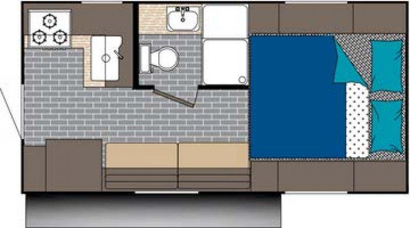 2027 SUNSET PARK RV SUN TREK 800 Floorplan