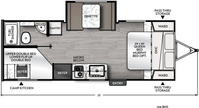 2026 COACHMEN APEX 208BHS Floorplan