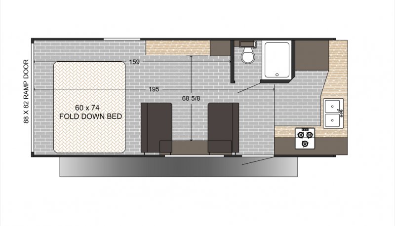 2026 SUNSET PARK RV SUN LITE 24TH Floorplan