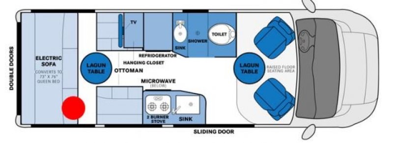 2000 PLEASURE-WAY LEXOR TS Floorplan