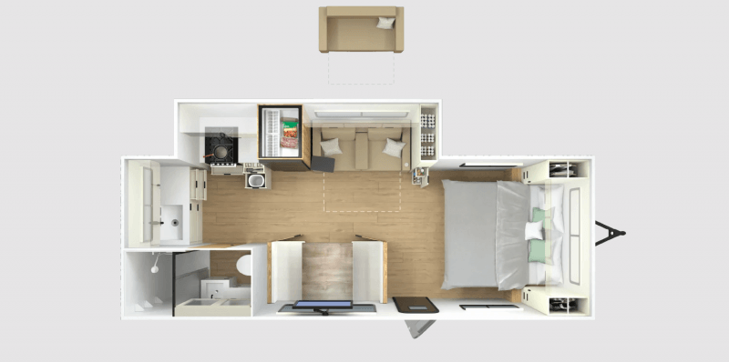 2026 WINNEBAGO RV THRIVE 22MLS Floorplan