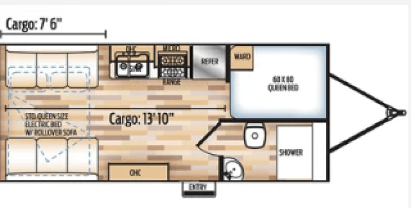 2016 COACHMEN ADRENALIN 19CB Floorplan