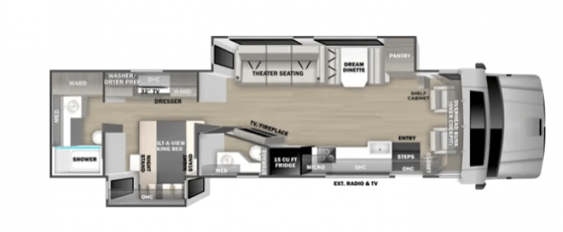 2027 DYNAMAX EUROPA 37CA Floorplan
