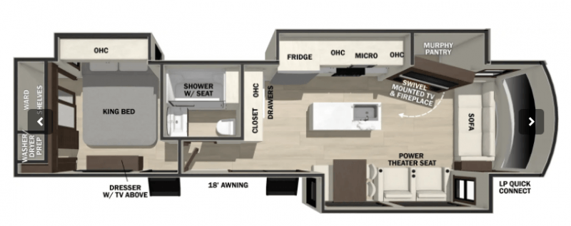 2026 FOREST RIVER CEDAR CK COTTAGE 40CCK Floorplan