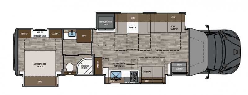 2026 RENEGADE VERONA 40VTS Floorplan